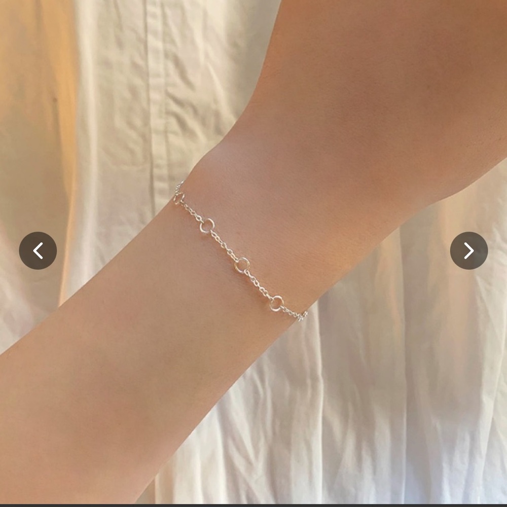 Delicate 925 Sterling Silver Link Bracelet - NWOT